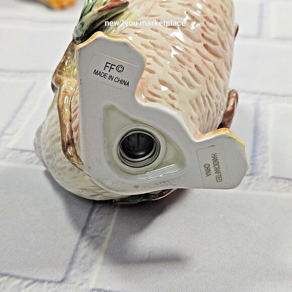 Vintage Fitz & Floyd Salt & Pepper Shakers Autumn Splendor Ceramic Goose Duck - Picture 8 of 12